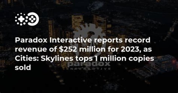 
Cities: Skylines Shatters Paradox Sales Record