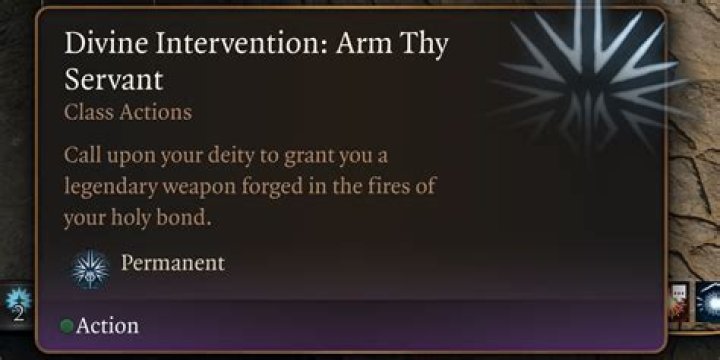 Divine Intervention Arm Thy Servant: What Does the Legendary Weapon do in Baldur's Gate 3 (BG3)?