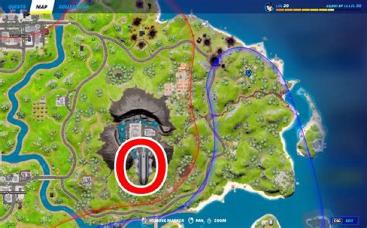 
Fortnite: Damage a Tank to Collect Armor Samples Location Map