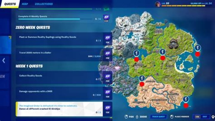 
Fortnite: Dance at 3 Different Crashed IO Airships Locations