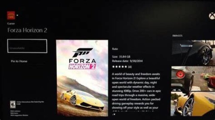 
Forza Horizon 2 Listing Seen On Xbox Marketplace