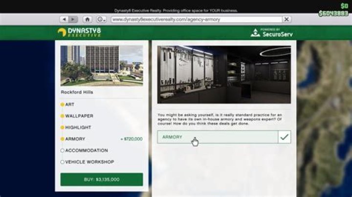 
GTA Online Best Agency Upgrades: Armory, Vehicle Workshop, and More