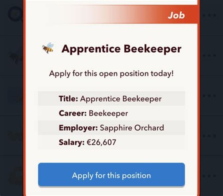 How to Become a Beekeeper in Bitlife