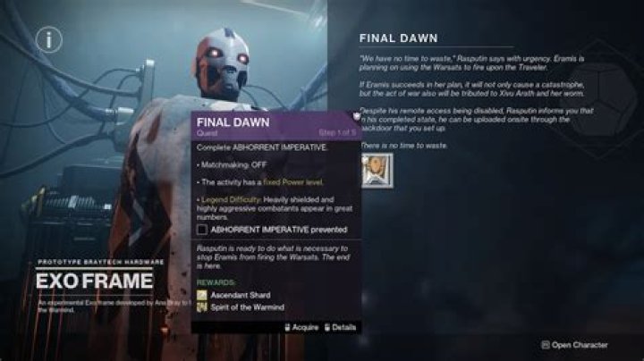 How to Complete the Final Dawn Quest in Destiny 2