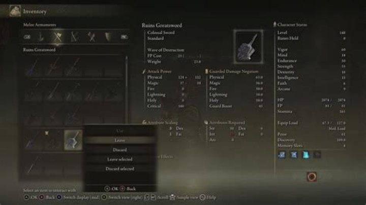 How to Drop Weapons in Elden Ring