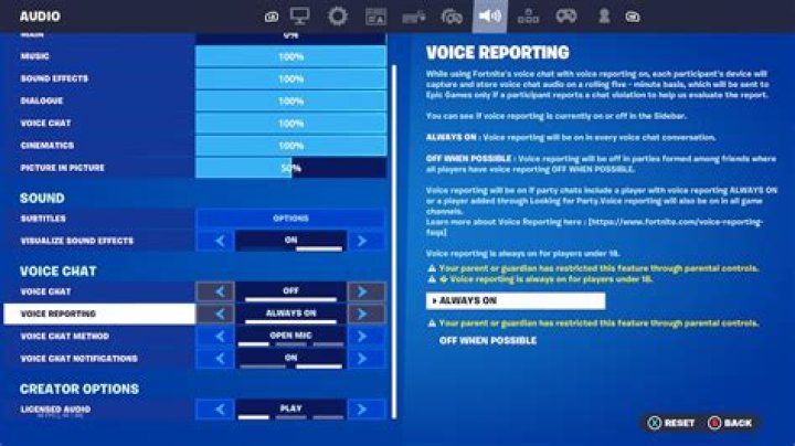How To Turn on Voice Reporting in Fortnite