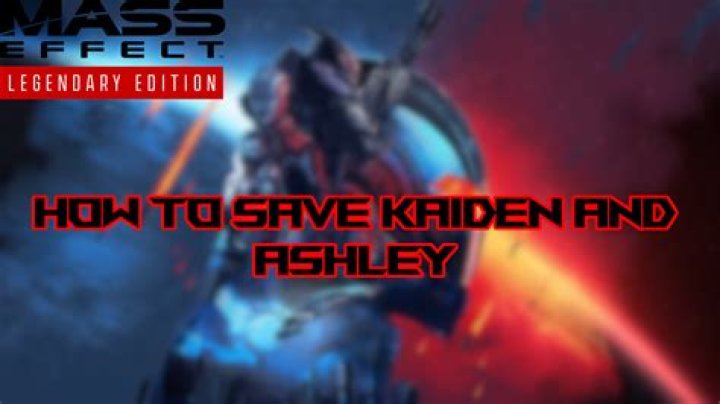 
Mass Effect Legendary Edition: How to Save Kaidan and Ashley