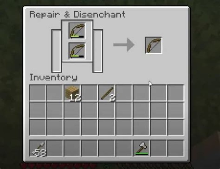 
Minecraft – How to Repair a Bow