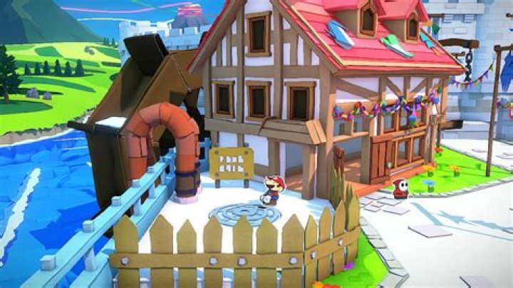 
Paper Mario: The Origami King – How To Open Manhole Cover To Enter Sewers in Toad Town