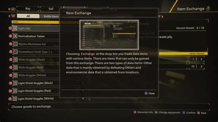 
Scarlet Nexus: How to Exchange Materials for New Items