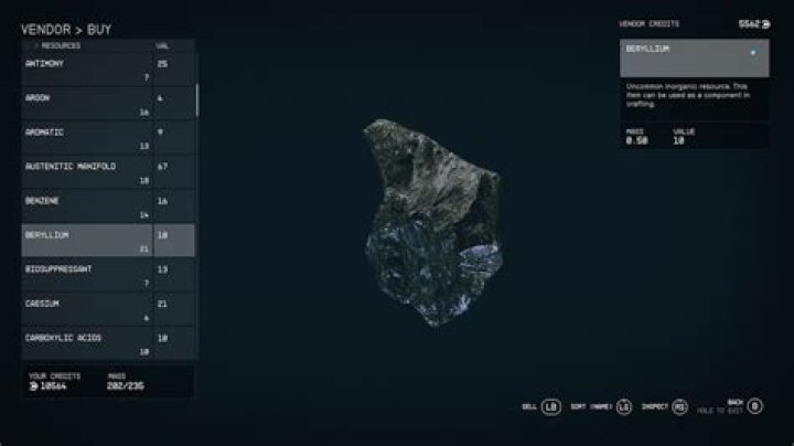 Starfield Beryllium Locations: Best Planet & Vendors for Beryllium