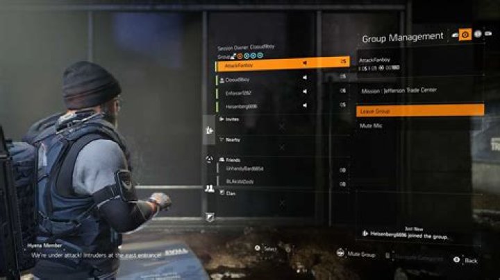 
The Division 2 How to Leave a Group